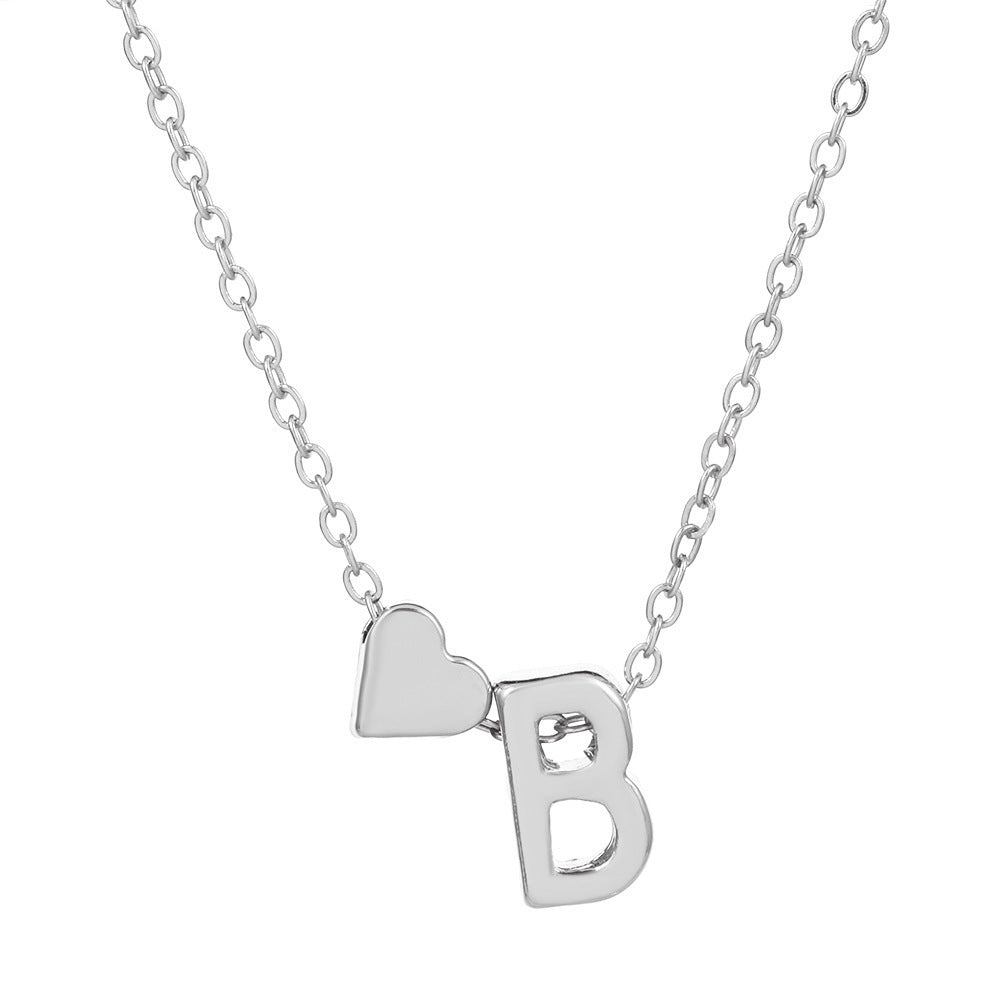 LuxeLook™ Heart Initial Necklace