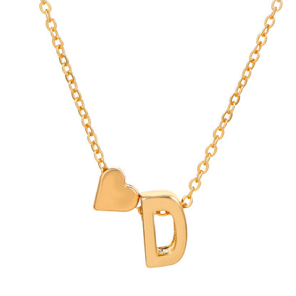 LuxeLook™ Heart Initial Necklace