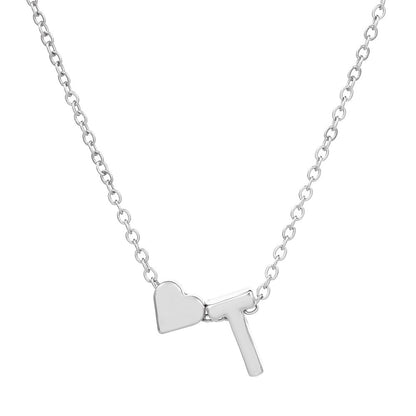 LuxeLook™ Heart Initial Necklace