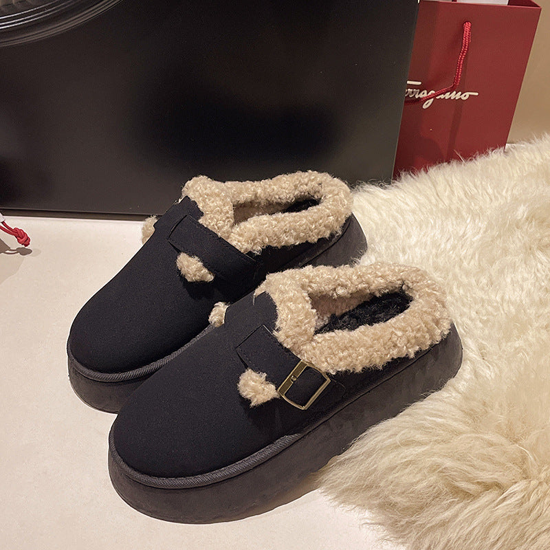 LuxeLook™ Plush Platform Slippers