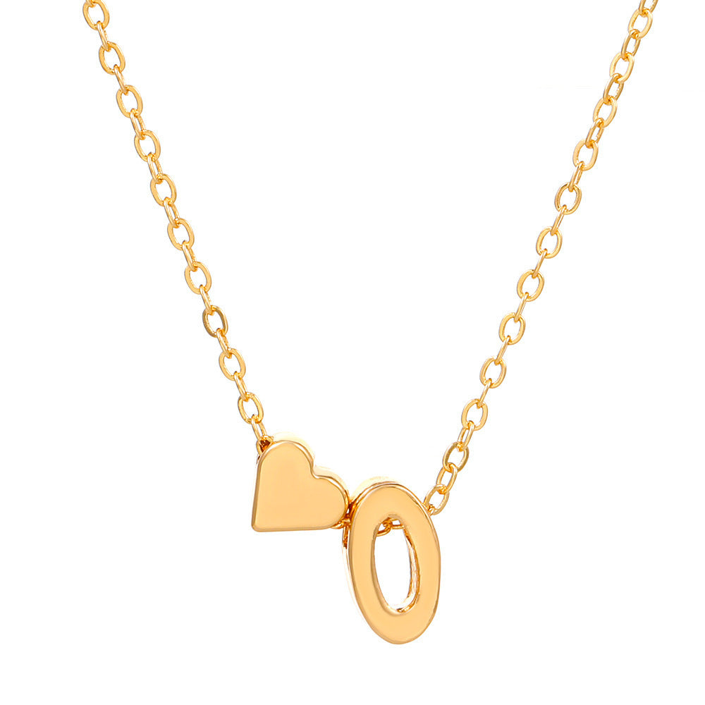 LuxeLook™ Heart Initial Necklace