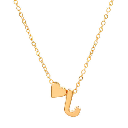 LuxeLook™ Heart Initial Necklace