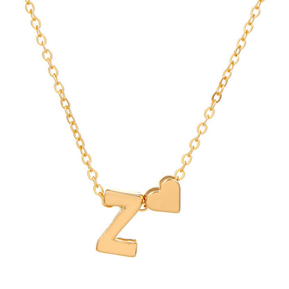 LuxeLook™ Heart Initial Necklace