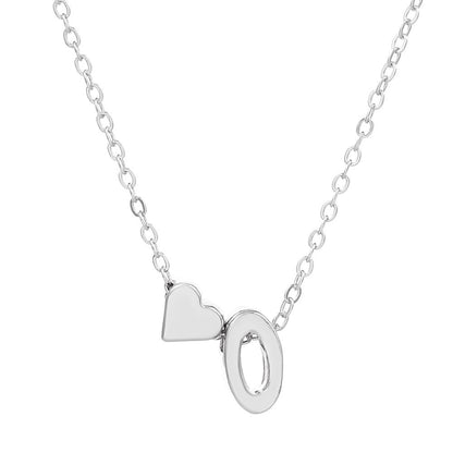 LuxeLook™ Heart Initial Necklace