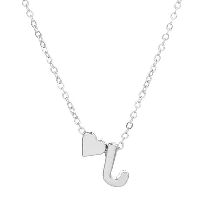 LuxeLook™ Heart Initial Necklace