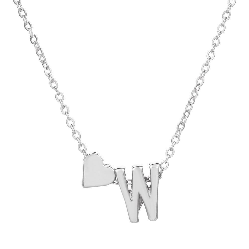 LuxeLook™ Heart Initial Necklace