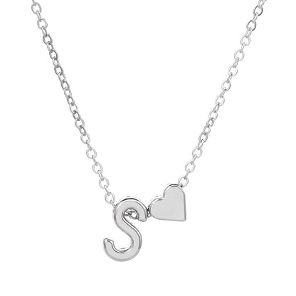 LuxeLook™ Heart Initial Necklace