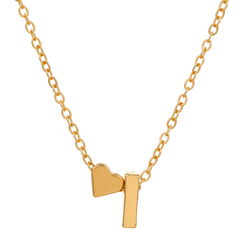 LuxeLook™ Heart Initial Necklace