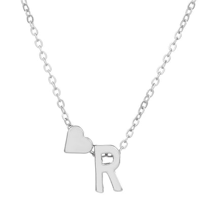 LuxeLook™ Heart Initial Necklace