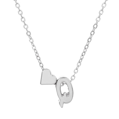 LuxeLook™ Heart Initial Necklace