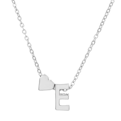 LuxeLook™ Heart Initial Necklace