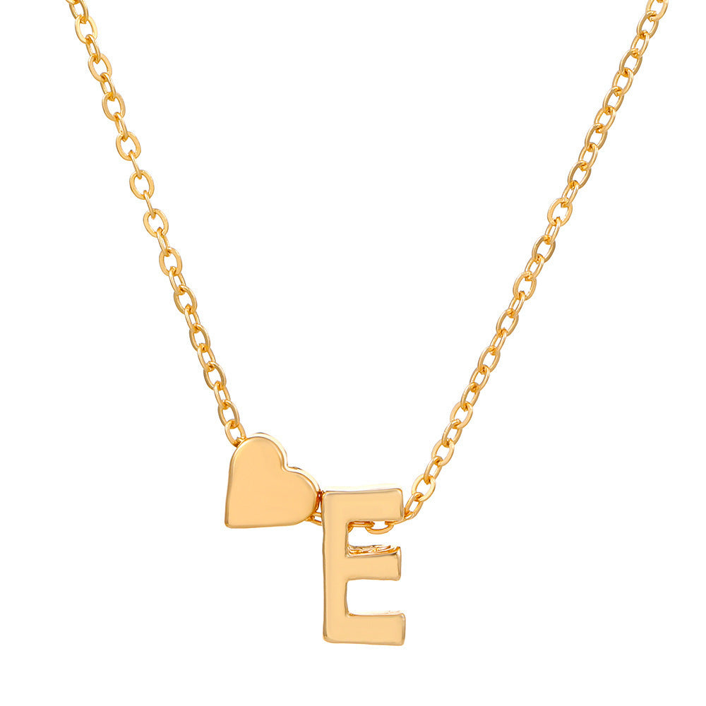 LuxeLook™ Heart Initial Necklace